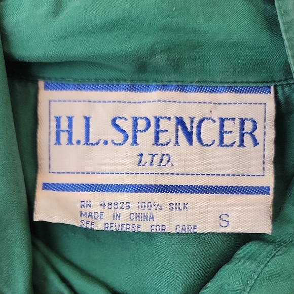 VTG Silk Ruffle Blouse - Picture 2 of 13